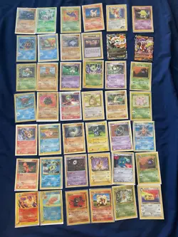 Pokemon Card Lot Of 42, Old Cards From Late 1990s—Early 2000s - Image 1
