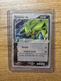 Pokemon Tyranitar ex Holo Ultra Rare EX 150HP POP Series 1 017/017 Card - Image 1