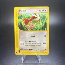 Pidgey 2002 Pokemon Vintage Card # 123/165 Expedition E-Reader Non Holo MP - Image 1