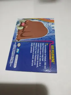 Mint/Nm Pokemon#221 Piloswine Card 2001 Topps Animation Edition Johto Series 1 - Image 2