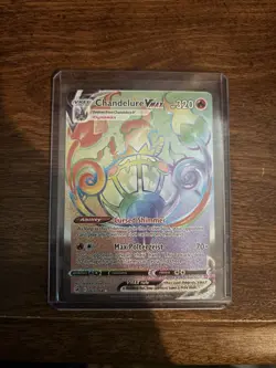 Pokemon Chandelure VMAX 265/264 Fusion Strike Secret Rare Full Art Holo Card - Image 1