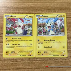 Pokemon TCG Plusle & Minun XY Furious Fists Card Lot - Image 1