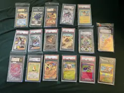 Pokemon Graded Slab Lot PSA CGC TAG Charizard Pikachu Vintage Modern 18 Cards - Image 1
