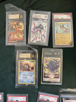 Pokemon Graded Slab Lot PSA CGC TAG Charizard Pikachu Vintage Modern 18 Cards - Image 5