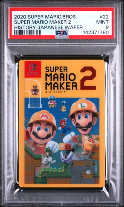 PSA 9 MINT Nintendo Super Mario Maker 2 Nintendo History Wafer BANDAI Card Japan - Image 1