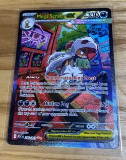 Mega Scrafty ex 285/217 SIR Ascended Heroes Special Illustration Pokemon Card - Image 1