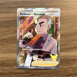 Pokemon Professor's Research Celebrations Promo Holo 024/025 Trainer Card - Image 1