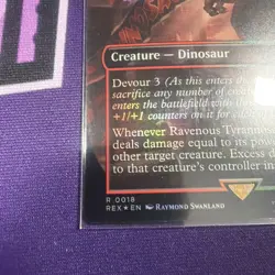 Ravenous Tyrannosaurus (Borderless) -Foil slight curling - Image 2