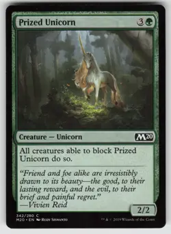 Prized Unicorn C Core Set 2020 342 MTG - Image 1