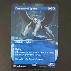 Consecrated Sphinx Double Masters 2022 Borderless Mythic Creature Regular 345 - Image 1