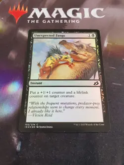 Mtg. Unexpected Fangs. FOIL. Ikoria: Lair of Behemoths. Pack Fresh - Image 1
