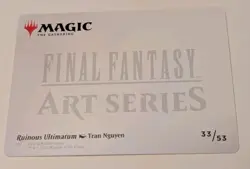 Ruinous Ultimatum 33/53 Gold Stamped Signature MTG Art Series Final Fantasy - Image 2
