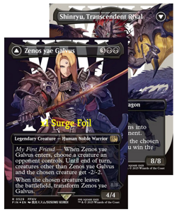MTG Surge Foil Borderless UB: Final Fantasy FIN Zenos yae Galvus NM - Image 1