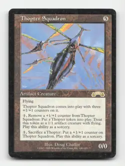Thopter Squadron Exodus #140 Magic the Gathering Rare - Image 1