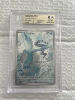 2025 Pokemon Articuno IR 161/159 Journey Together SV Beckett 9.5 Gem Mint - Image 1