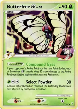 Pokemon TCG Butterfree [FB] Supreme Victors 17/147 Regular Rare NM/VLP - Image 1