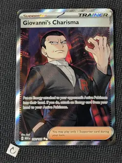 Giovanni's Charisma 197/165 - Scarlet Violet 151 Full Art Ultra Rare Pokemon NM - Image 1