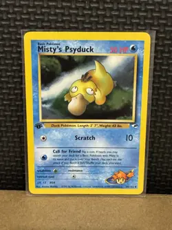 2000 Pokemon Gym Heroes - Misty’s Psyduck - 1st Edition Ungraded 54/132 - Image 3