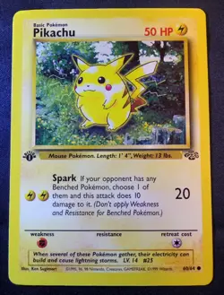 Pokemon Pikachu 1st Edition Jungle 60/64 - Image 1
