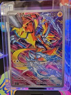 Pokemon Zeraora 151/142 SV08 Stellar Crown Full Art Holo Secret Rare 120 HP - Image 2
