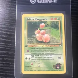 Erika’s Exeggcute 43/132 1st Edition Gym Heroes WOTC Vintage Pokemon - Image 1