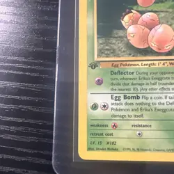 Erika’s Exeggcute 43/132 1st Edition Gym Heroes WOTC Vintage Pokemon - Image 2