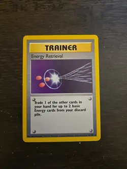 Pokemon TCG Energy Retrieval Base Set 81/102 Regular 1999-2000 LP - Image 1
