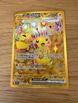 Pikachu ex #247/191 Hyper Rare Gold – Surging Sparks SV08 Pokemon - Image 1