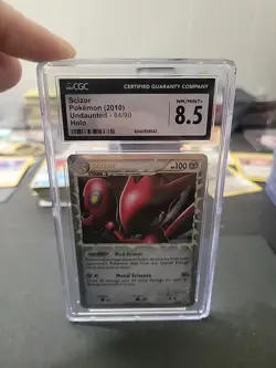 CGC 8.5 NM/MINT+ Scizor 2010 Undaunted 84/90 Holo Pokemon - Image 1