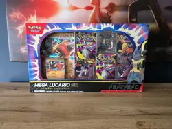 Pokemon TCG Mega Lucario EX Figure Collection Box New & Sealed (Dent In Corner) - Image 1