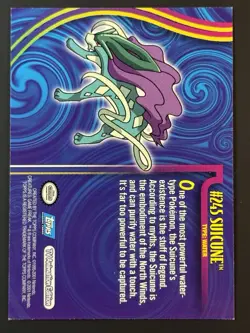 Pokemon Suicune #245 Topps Johto League Champions - Image 2