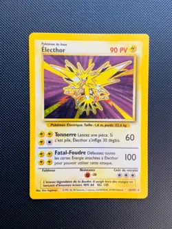 Carte Pokemon Electhor 16/102 HOLO Ed2 Set De Base Edition 2 Wizards - Image 1