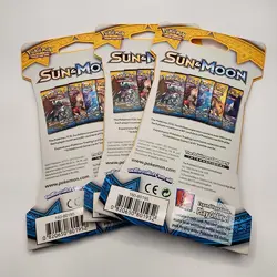 Pokemon Sun and Moon Base Set Sleeved Booster Pack Set of 3 Factory Sealed - Image 2