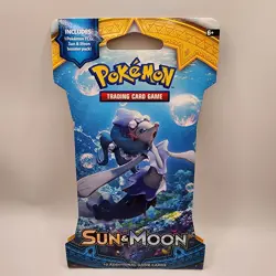 Pokemon Sun and Moon Base Set Sleeved Booster Pack Set of 3 Factory Sealed - Image 4