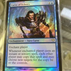 Curse of Echoes FOIL Dark Ascension PLD Blue Rare MAGIC MTG CARD ABUGames TCG - Image 1