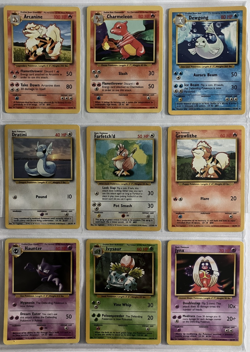 Pokemon Base Set Jungle Fossil Complete Commons & Uncommons LP Authentic - Image 2