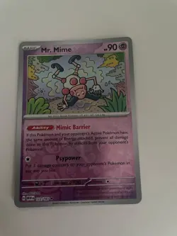 Pokemon Mr. Mime - Reverse Holo Rare SV: Scarlet & Violet 151 122/165 - Image 1
