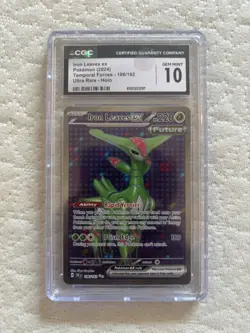 Pokemon TCG Iron Leaves EX Scarlet & Violet Temporal Forces - Image 1