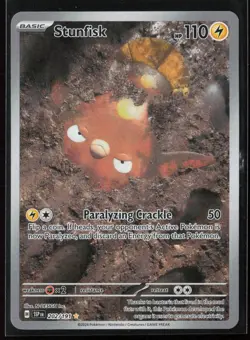 Stunfisk 202/191 SV08: Surging Sparks Illustration Rare Pokemon TCG NM - Image 1