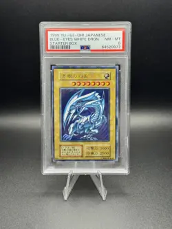 YuGiOh 1999 Blue Eyes White Dragon - JPN Starter Box - PSA 8 - Image 1