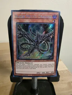 YuGiOh! - Black Metal Dragon RA04-EN016 Secret Rare 1st Edition Near Mint - Image 1