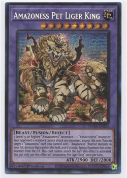 Yu-Gi-Oh! -Amazoness Pet Liger King - MP23-EN224- Prismatic Secret Rare - 1st Ed - Image 1