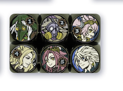 Gunmetal Rebels Metal Dice X1 - Tales of Ecclesia - Mana Moon Yugioh Tri-Brigade - Image 1