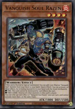 Vanquish Soul Razen 1st Ed Ultra Rare WISU-EN016 Yu-Gi-Oh! - Image 1
