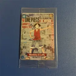 One Piece CCG Monkey D. Luffy US Voyage Character Card #4 5000 Power Cost 4 - Image 1
