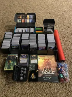 Magic the Gathering Huge Lot 2,000+ with Sleeves, Boxes, Dice, And A Playmat - Image 2