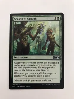 Season of Growth MTG Magic the Gathering Card NM Near Mint M20 - Image 1