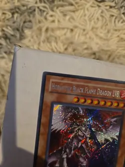 Yu-Gi-Oh Horus the Black Flame Dragon LV8 EEN-ENSE1 Limited Secret Rare NM - Image 2