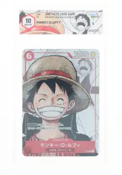 One Piece Card Game - Monkey.D.Luffy - P-001 - GRAAD 10 JAP 2023 - Image 1