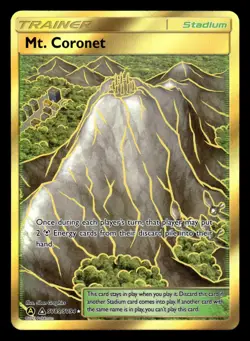 Mt Coronet SV89/SV94 Secret Rare Hidden Fates Pokemon Card - Image 1